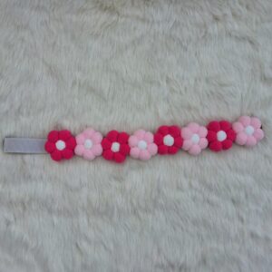 Pink Pom Pom Flower Collar