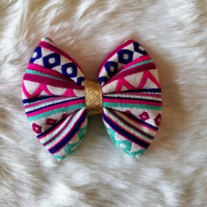 Pink Diamond Jacquard Bow