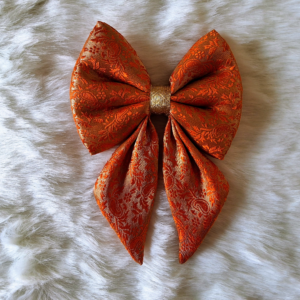 Orange Festive Bow Tie
