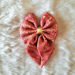 Coral Festive Bow Tie