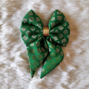 Green Festive Bow Tie